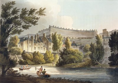 जॉन हिल (1770-1850) पब द्वारा उत्कीर्ण &39;बाथ इलस्ट्रेटेड ऑफ द सीरीज़ ऑफ़ सीज़&39; से बाथ विक फेरी विलियम मिलर द्वारा, 1805 (एक्वाटिंट) द्वारा जॉन क्लाउड नटेस